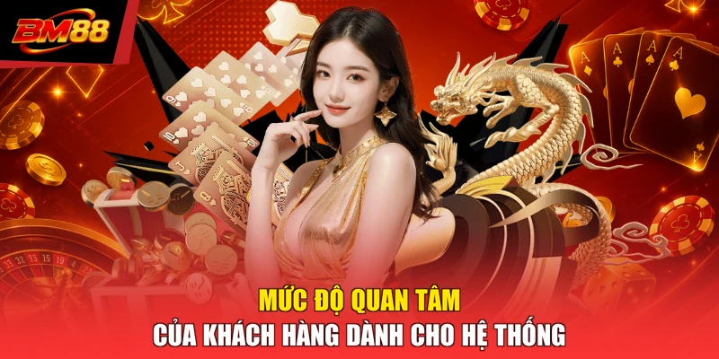 Mức độ quan tâm của khách hàng dành cho hệ thống 